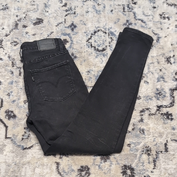 Levi’s 721 High Rise Skinny Jeans Women’s 27 Black Denim Stretch Classic Levi's - Picture 10 of 10